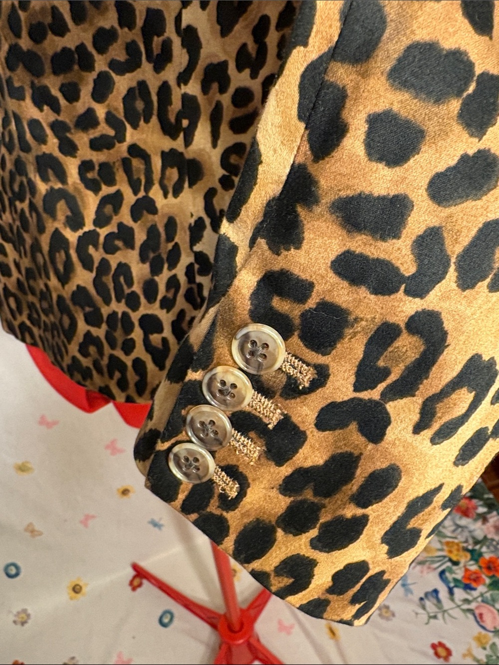 Jones New York Leopard Print Blazer in Tan and Black - Picture 6 of 11